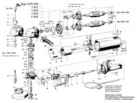 Bosch 0 601 311 012  Angle Grinder 115 V / Eu Spare Parts